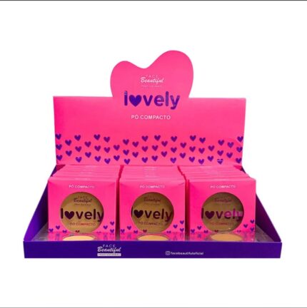 PÓ COMPACTO LOVELY BOX-A C/18 FACE BEAUTIFUL
