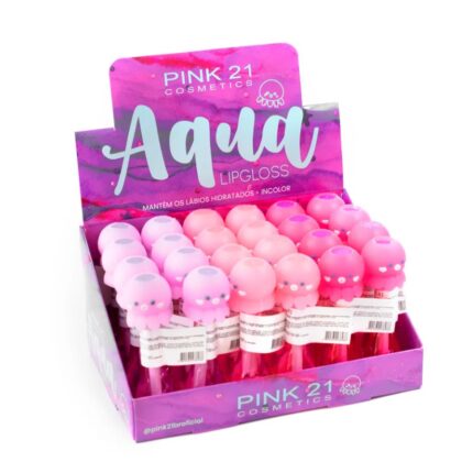 LIP GLOSS MÁGICO AQUA C/24 PINK 21