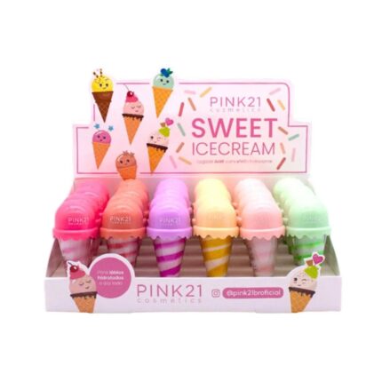 LIP GLOSS ICE CREAM C/24 PINK 21