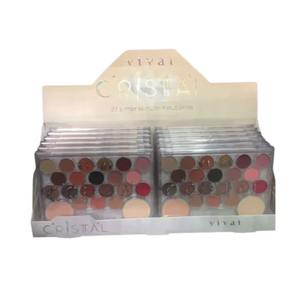 ESTOJO CRISTAL 22 SOMBRAS C/12 VIVAI