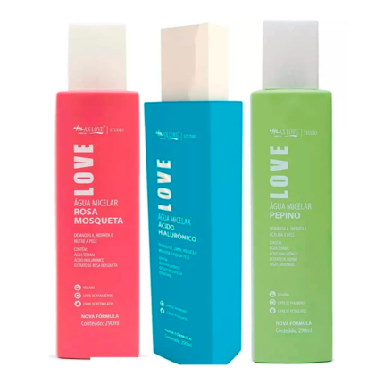 ÁGUA MICELAR/DEMAQ. TÔNICO 290ML MAX LOVE